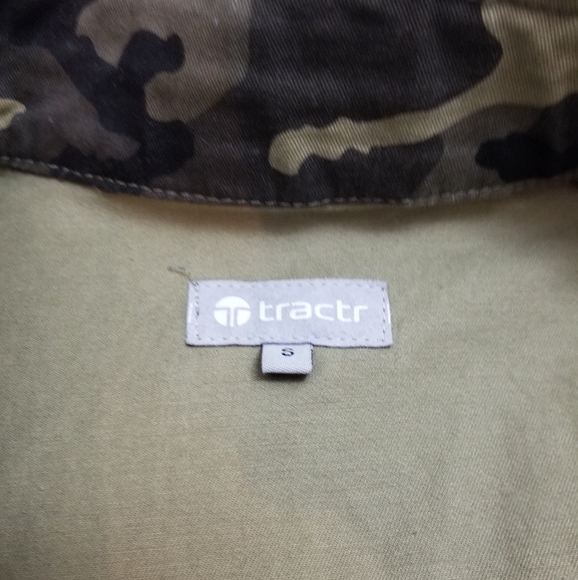 Fitted Camo Army Style Jacket w/ Cinch Waist - Picture 7 of 8